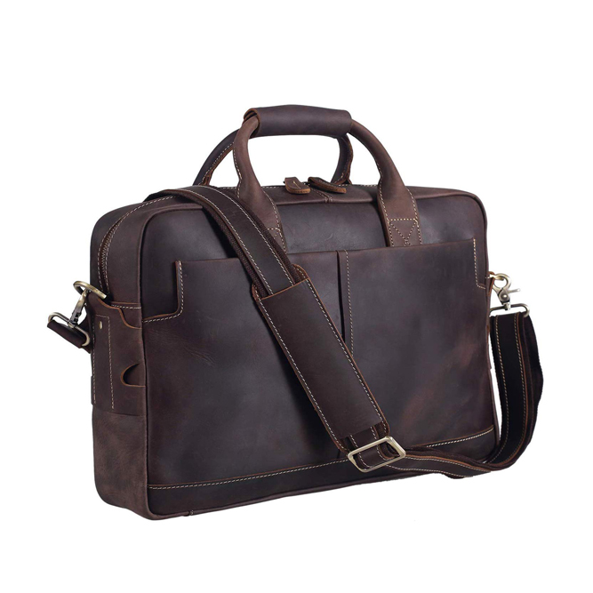 真皮全粒面皮革男士商務公文包